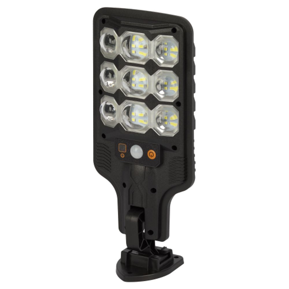 Светильник уличный ЭРА ERAKSS25-01 на солнечной батарее 10 Вт 400 Лм 5000К 63 LED SMD с датчиком движения ПДУ IP44 | Садовые фасадные светильники