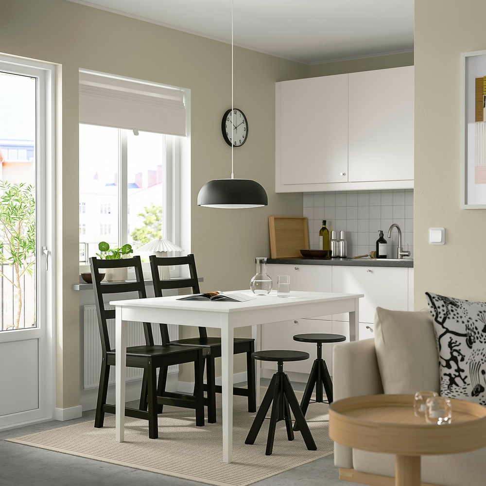 IKEA RUDSTORP  (ИКЕА РУДСТОРП)  -  Табурет - чёрный 44-55 см