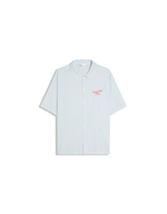 Мужская рубашка boxy fit с коротким рукавом и вышивкой, арт. 3108/557 - BERSHKA