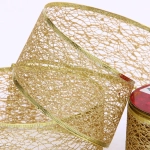Лента для декорирования «Сказка» 6,3 см, 2,7 м, Золото