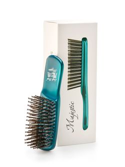 Расческа Majestic Scalp Brush изумруд (дорожная версия)