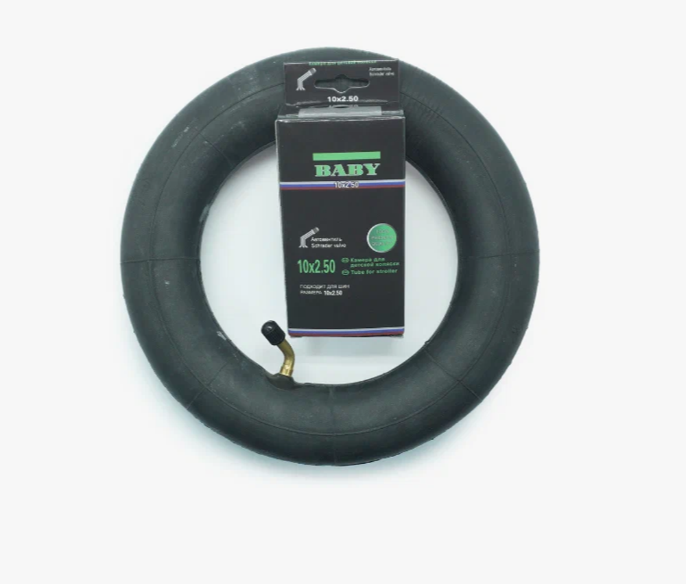 Камера для детских колясок и самокатов HOTA 10"x 2.50 - 3.00 AV 135°  бутиловая
