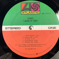 Винтажная виниловая пластинка LP Chic Take It Off (США 1981)