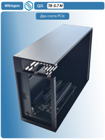 Внешний корпус Wikingoo Q2L с двумя слотами PCIe. Thunderbolt 3/4, USB4.