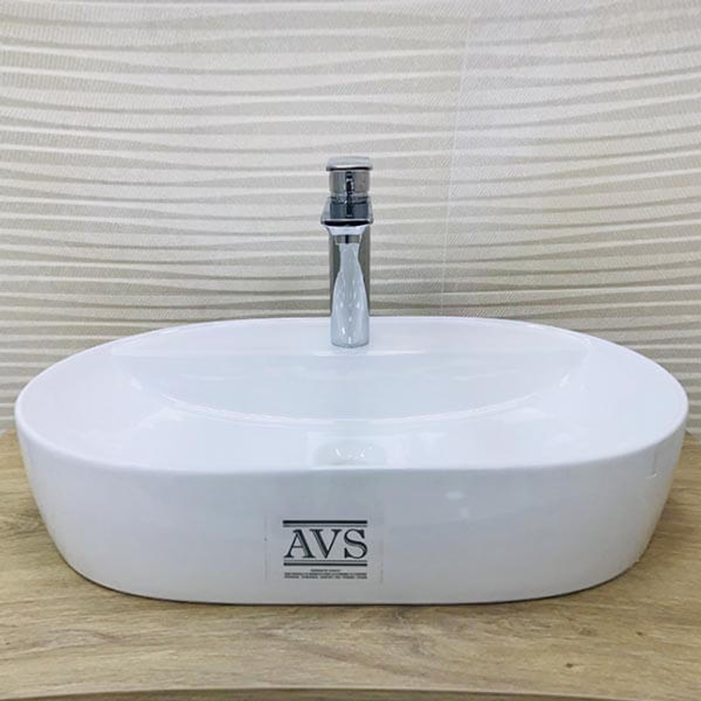 Раковина накладная AVS Луиза 61x40 белая 801-0221-61GW
