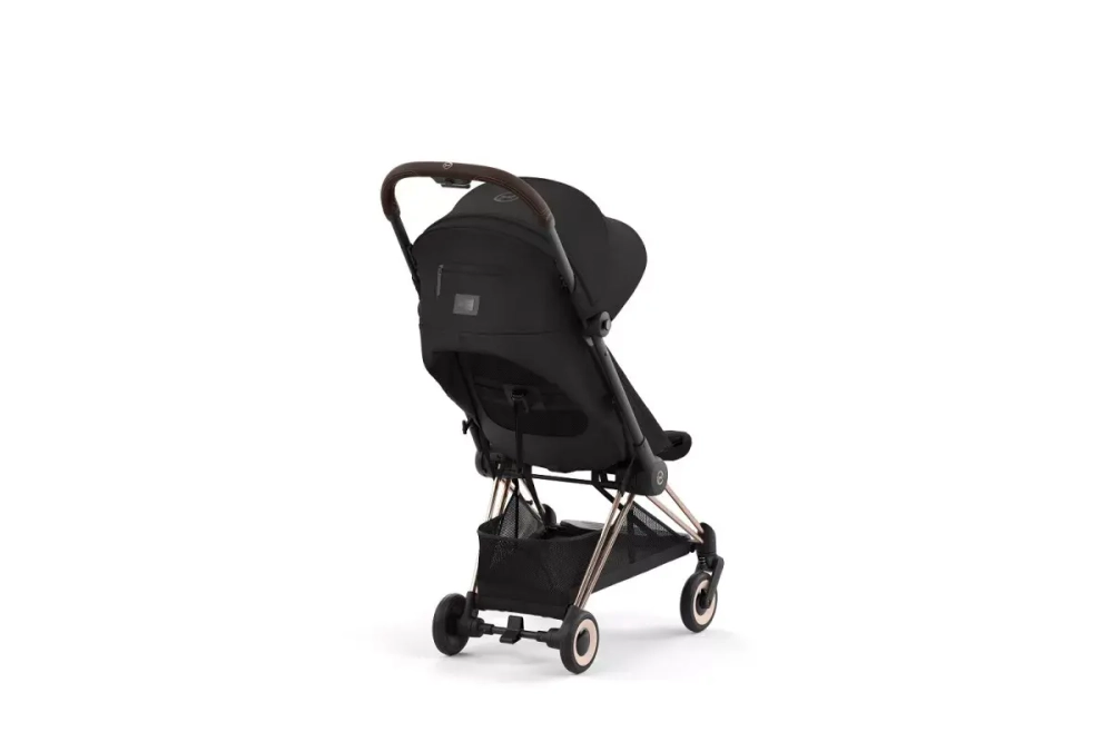 Коляска прогулочная Cybex Coya, Sepia Black шасси Rose Gold