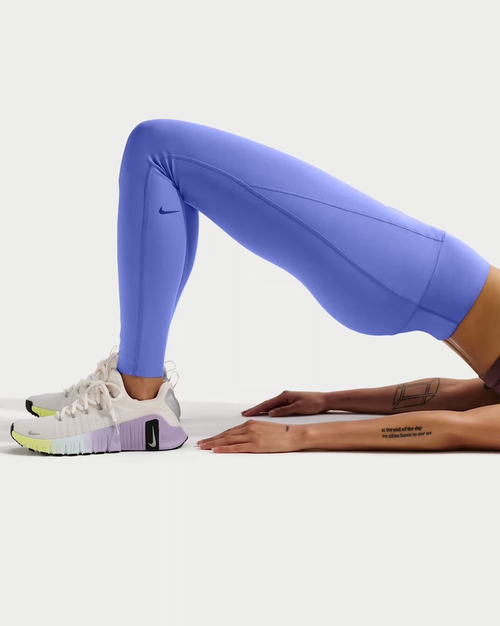 Nike Universa Женские лосины с высокой талией, без шва спереди, полной длины - NIKE
