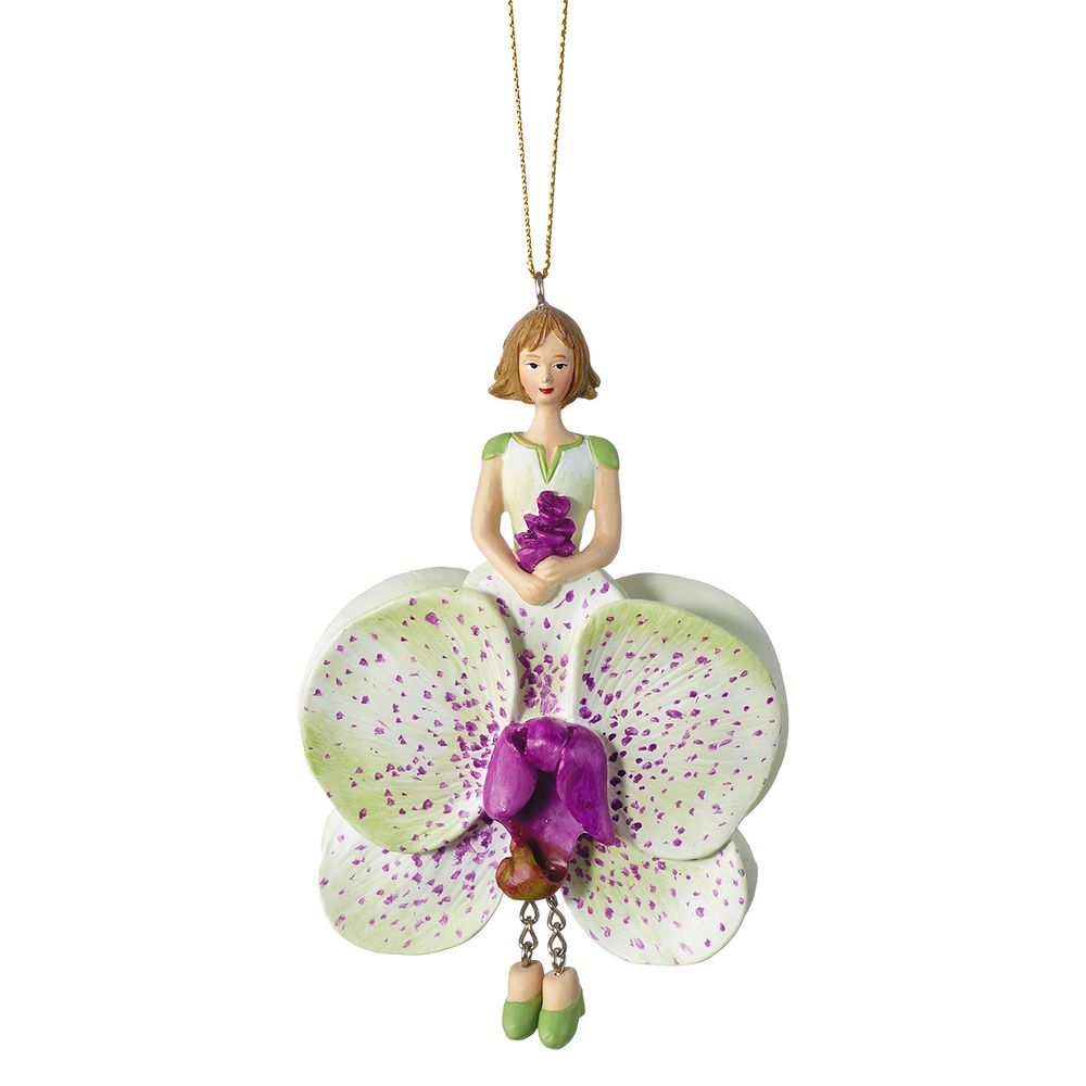 Фигурка декоративная Fiebiger Floristik: Blumenmädchen (цветочная фея) Орхидея