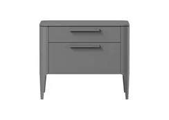 Тумба прикроватная Type oak 2 ящика ширина 60 см (серый)