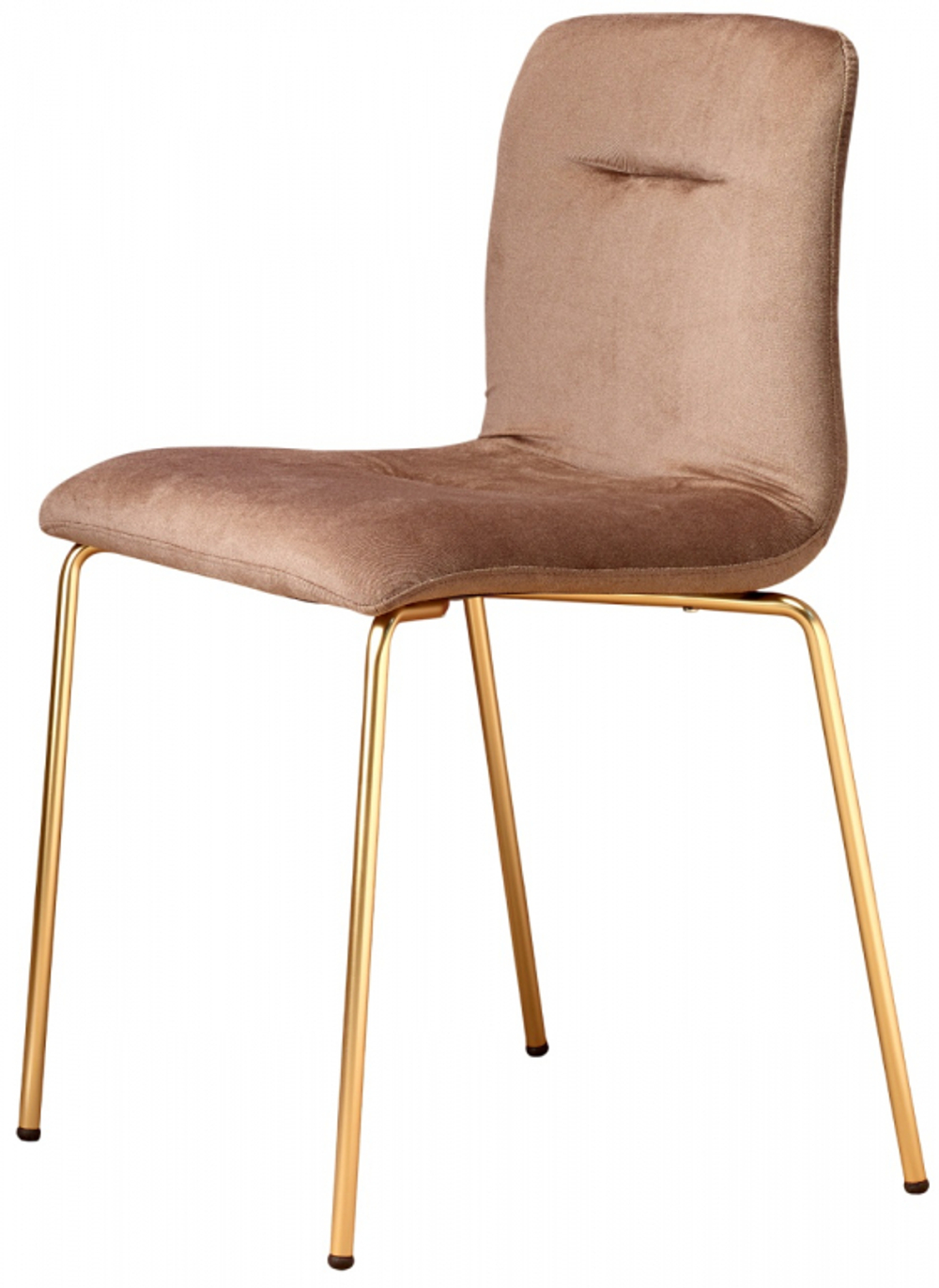 Стул с обивкой Scab Design Alice Pop, золотой, коричневый