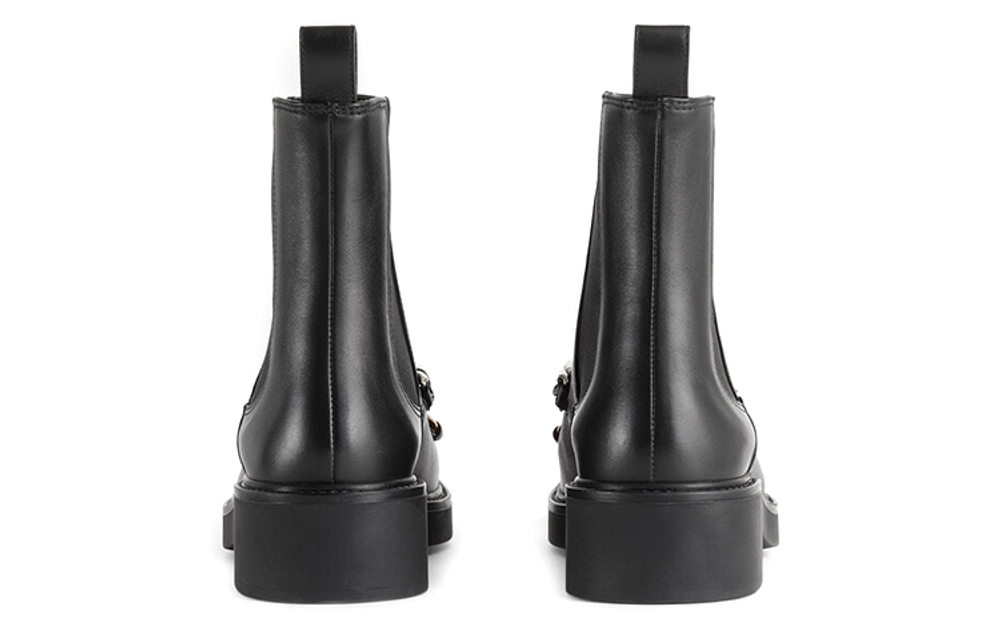 GUCCI Horsebit-detail Ankle Boots