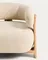 Уличное кресло Granite бежевое с ножками из тикового дерева