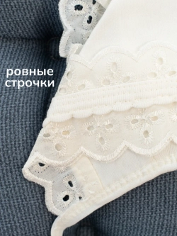 Кружевной чепчик для новорожденного