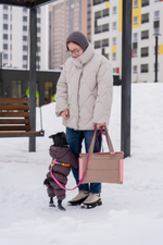 Best Buddy Сумка-лежак 2в1 Buddy Bag Розовая клетка