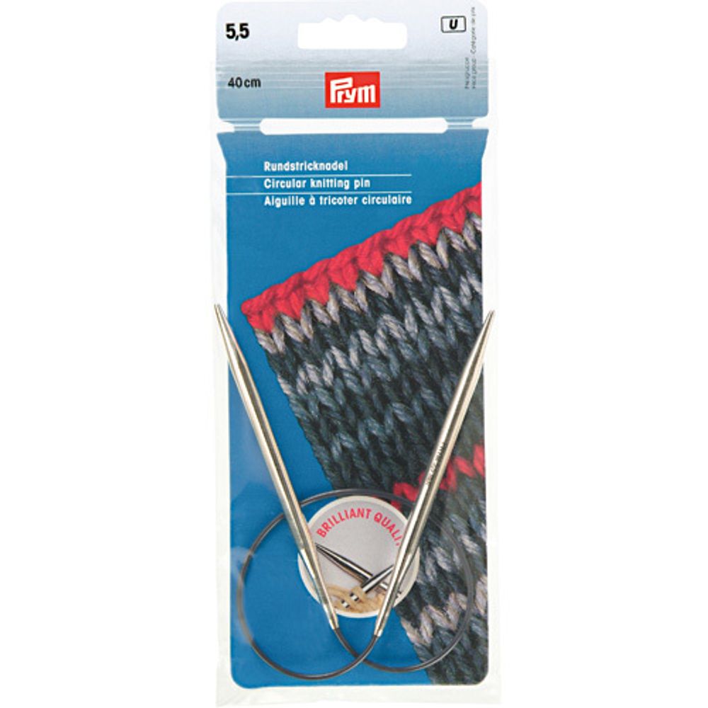 Спицы круговые Prym ⌀5,5 мм, 40 см, S090371