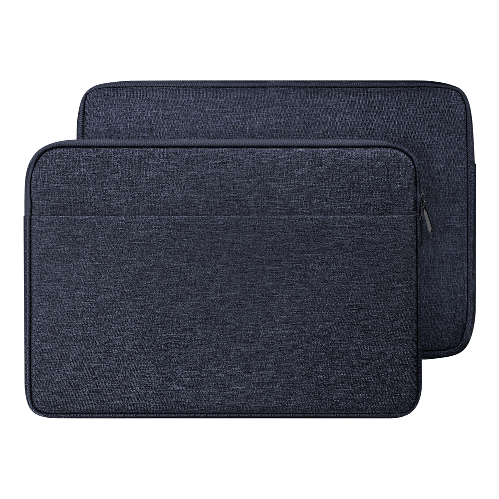 Легкая горизонтальная сумка чехол темно-синего цвета (Navy Blue) для ноутбука или планшета размером от 15.5 до 16 дюймов, серия LBDB Series