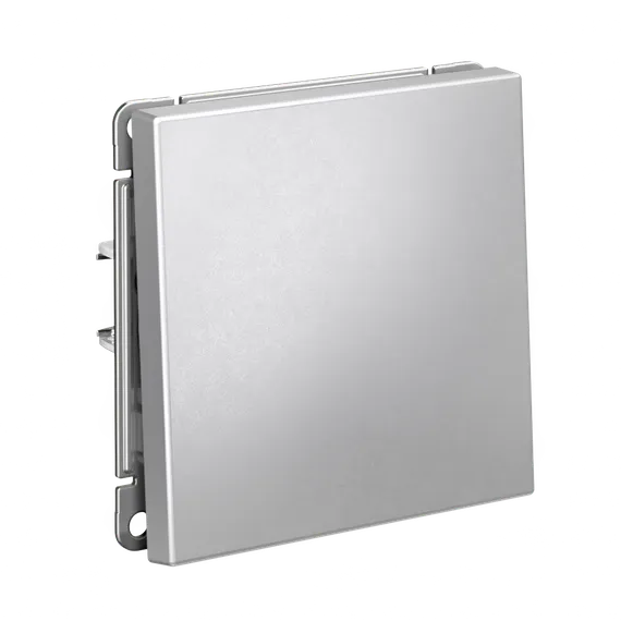 Переключатель проходной одноклавишный Systeme Electric ArtGallery Алюминий GAL000361