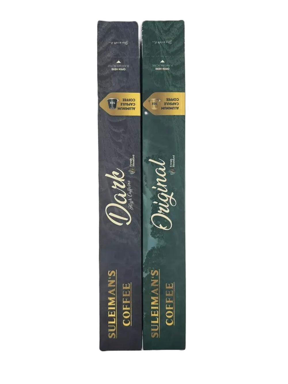 Кофе в капсулах Suleimans Original и Dark , 2 уп по 10 шт