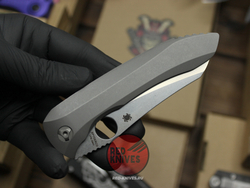 Нож Spyderco Paysan V.2026 BLACKWASH - титановая рукоять + керамика RK/Н87