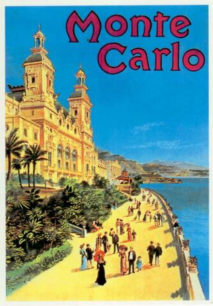 Открытка Monte Carlo размер 10,5 х 15 см