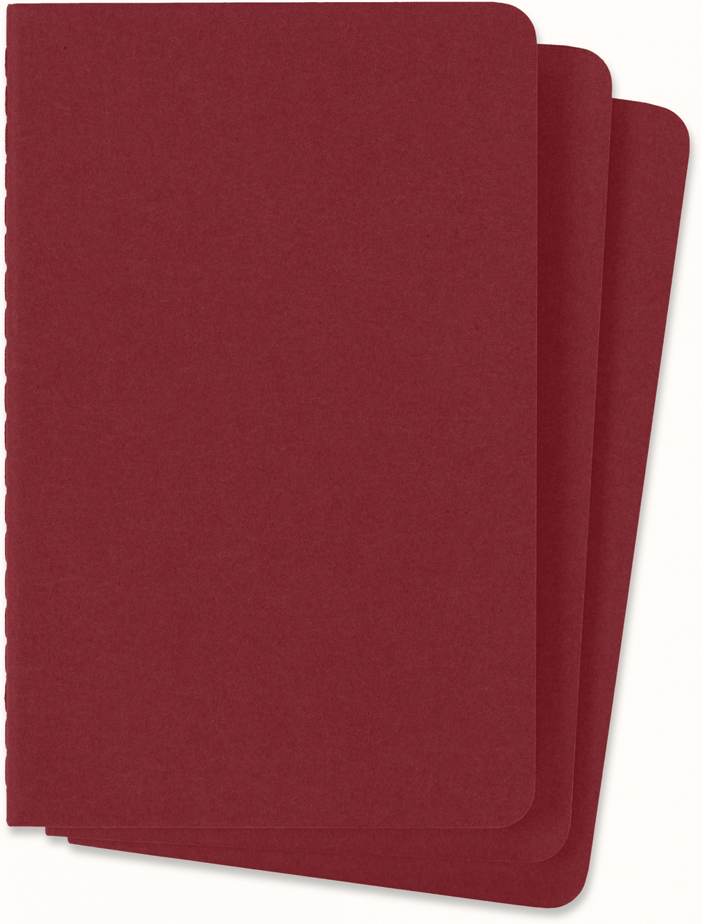 Блокнот Moleskine Cahier Journal (CH111) 9x14см обложка картон 64стр. в линейку клюквенный (3шт)