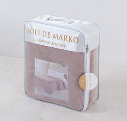 Плед 160х220 Sofi De MarkO Стелла голубой