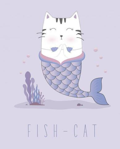 Тетрадь общая А5 48л., Fish-cat (Эксмо)