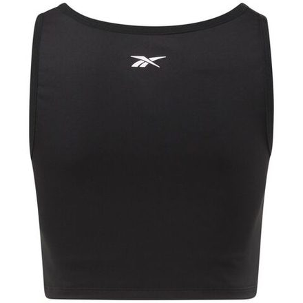Женский теннисный топ Reebok Studio Ruched Cropped Tank Top W - black