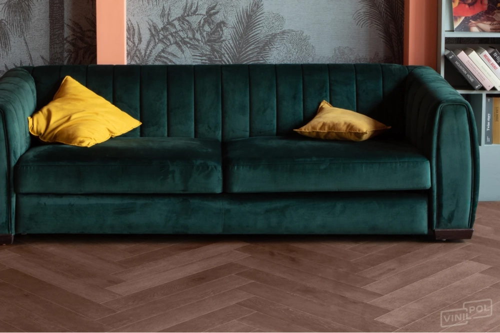 Кварц-винил SPC Vinilam VinilPol Herringbone 7 мм Паркет Пикассо 1.355 м2