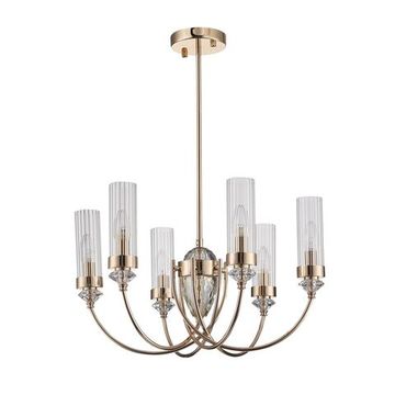 Люстра на штанге 6*E14 SL1402.203.06 золотистый Elegra ST-Luce