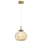 5097/4L PENDANT ODL25 363 античн.бронза/янтарный/металл/стекло Подвес LED 4W 4000K 388Лм VASO