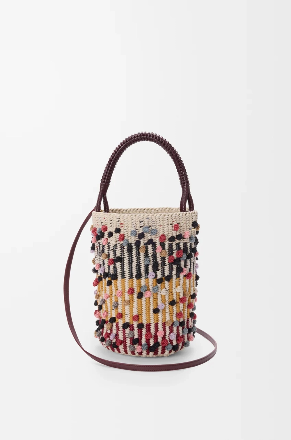 Loewe x Albers Сумка-корзинка плетеная из кожи, разноцветный