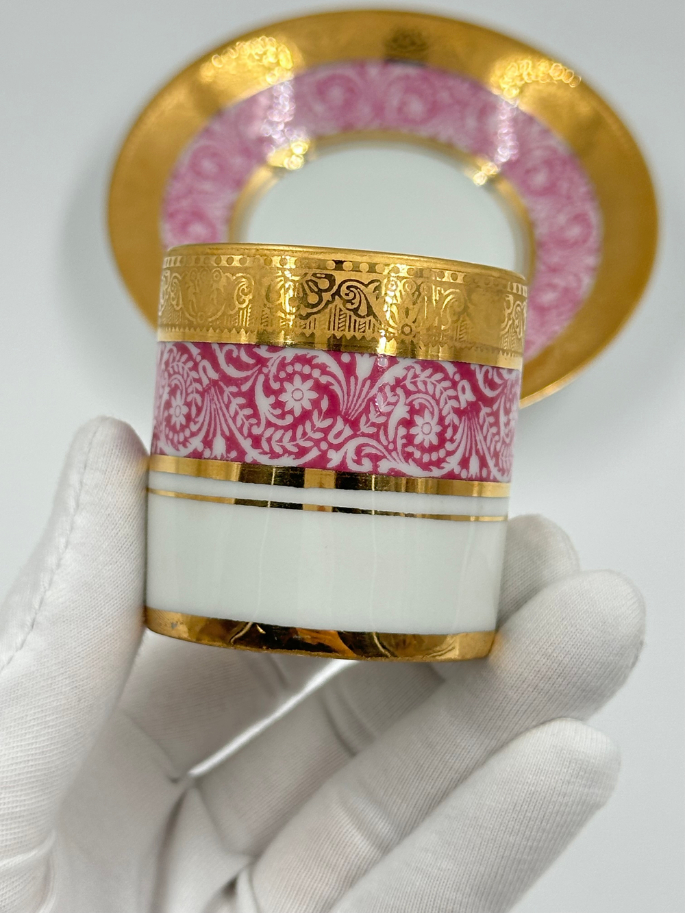 Кофейная пара розовая Legle, Limoges