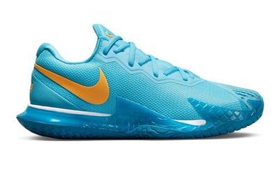 Мужские кроссовки теннисные Nike Zoom Vapor Cage 4 Rafa - baltic blue/vivid orange/green abyss