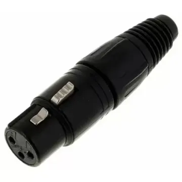 Neutrik NC3FX-B кабельный разъем XLR female черненый корпус, золоченые контакты
