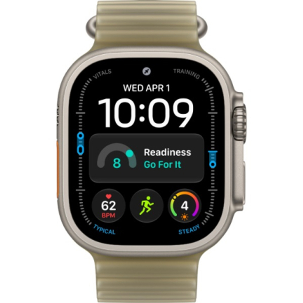 Apple Watch Ultra 4 (2026) 49mm Natural Titanium Case /Translucent Kelp Ocean Band