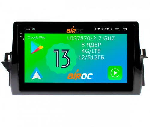 Магнитола для Toyota Camry 70 (75) 2021-2023 - Airoc 2K AU-1138 Android 13, Быстрейшая, SIM-слот