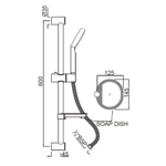 Душевой гарнитур Jaquar SHA-CHR-1150