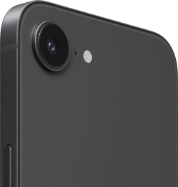 Смартфон Apple A3409 iPhone 16e 128Gb черный моноблок 3G 4G 1Sim 6.1" 1170x2532 iOS 18 48Mpix 802.11 a/b/g/n/ac/ax NFC GPS Protect