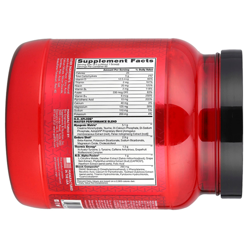 BSN, NO-XPLODE®, Legendary Pre-Workout, предтренировочный комплекс, со вкусом фруктового пунша, 1,11 кг (2,45 фунта)
