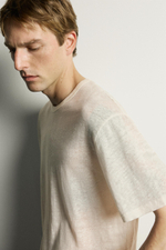 ФУТБОЛКА RELAXED FIT ИЗ 100% ЛЬНА — ZARA