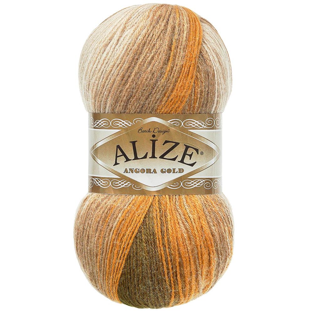 Пряжа Alize (Ализе) Angora Gold Batik / уп.5 мот. по 100 г, 550м, 5850 секционный