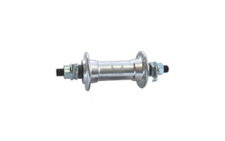 Втулка передняя WZ алюминий V-Brake гайки, 36H ось 3/8''х100x140мм, серебристая