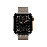 Умные часы Apple Watch Series 11 GPS + Cellular, 42mm, Gold Titanium Case with Natural Milanese Loop