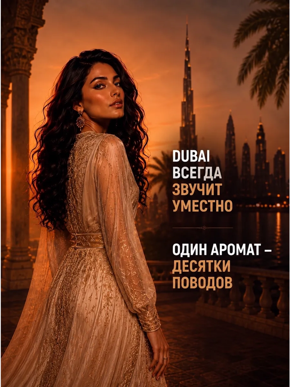 Духи женские стойкие Dubai арабские со шлейфом (10 мл.)