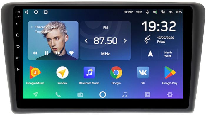 Магнитола для Skoda Rapid 1 2012-2020 (рамка тип 1) - Teyes CC2 PLUS монитор 9" QLED, Android 10, Быстрая, SIM-слот