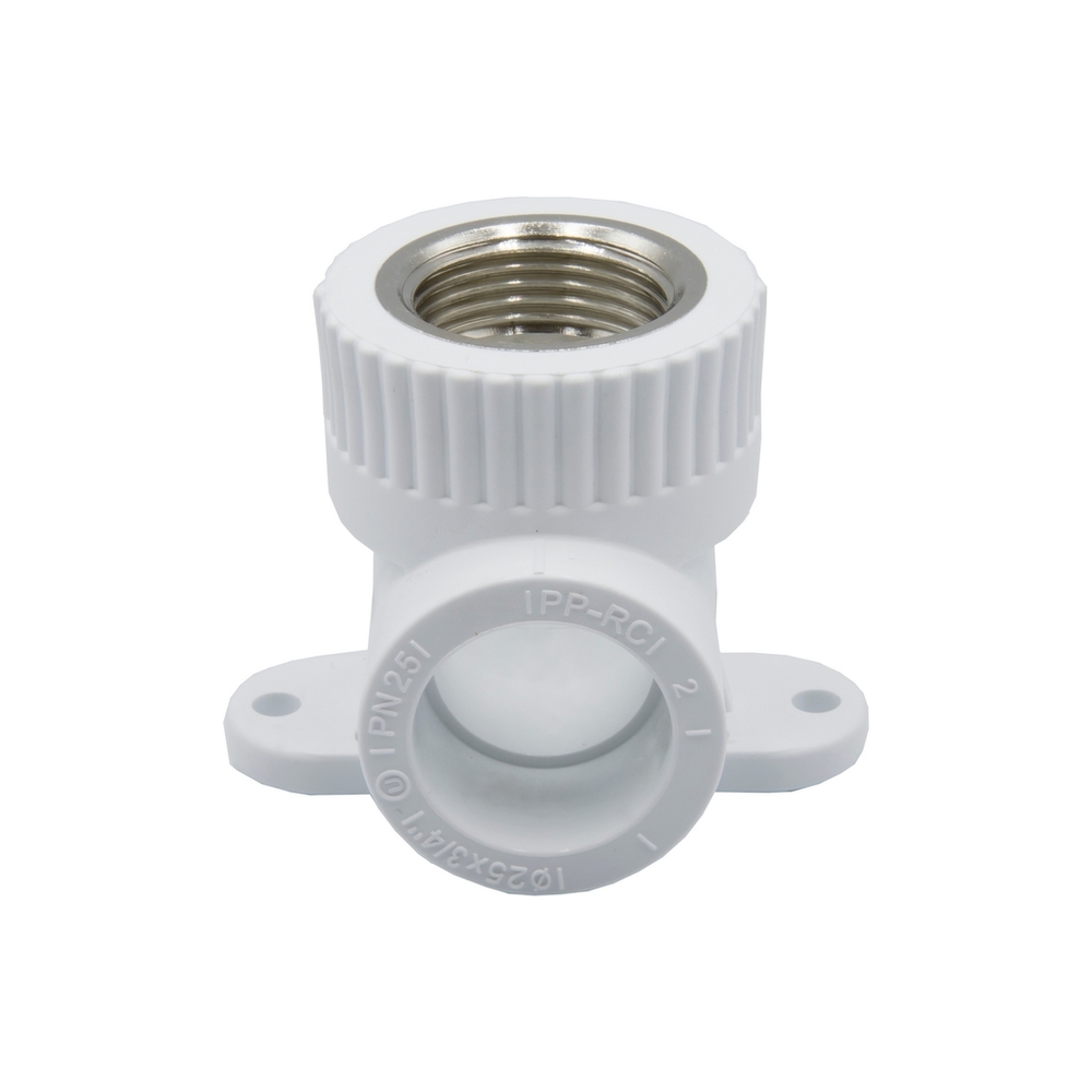 Уголок комб. вн 25х3/4'' с креплением EVER® БЕЛЫЙ (Россия)