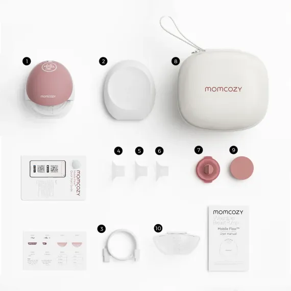 Молокоотсос электрический Momcozy M9 Cozy Red (1 шт)