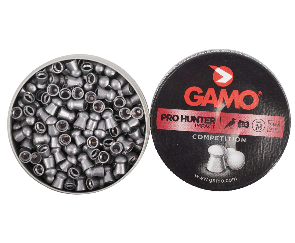 Пульки для пневматики Gamo Pro-Hunter Полусферические 4.5 мм 0.49 г (250 шт)