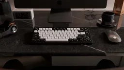 Chilkey ND75 LP Jet Black — фронтальный вид на столе